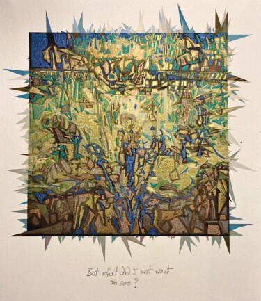 Pittura intitolato "Abstrakt" da Marcelle Delacité, Opera d'arte originale, pigmenti