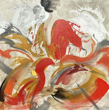 Malerei mit dem Titel "Dancer III" von Magdalena Perez Larrain, Original-Kunstwerk, Acryl