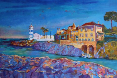 Painting titled "Portugal Cascais Se…" by Magdalena Walulik, Original Artwork, Oil