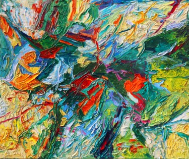 Pittura intitolato "Abstract art 126 mo…" da Magdalena Walulik, Opera d'arte originale, Olio Montato su Telaio per barella i…