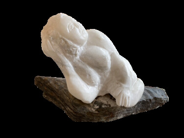 Sculpture titled "Il fera beau demain" by Martine Magritte, Original Artwork, Stone