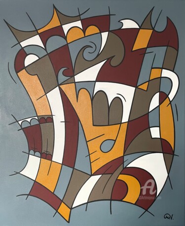 Картина под названием "Lusitania I" - Maguy Vaz (50nuancesdemarguerite), Подлинное произведение искусства, Акрил Установлен…