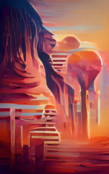 Arte digital titulada "PLANET OF APES" por Mahesh Tolani, Obra de arte original, Pintura Digital