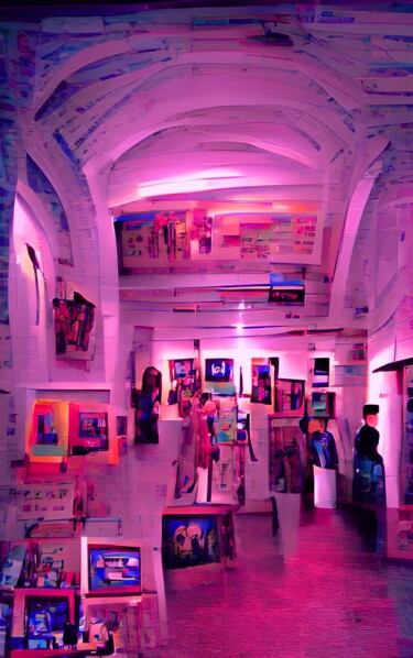 Digital Arts titled "ART GALLERY 6" by Mahesh Tolani, Original Artwork, Digital Painting