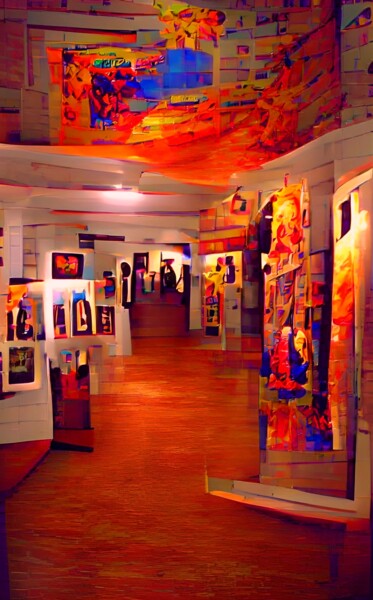 Arte digital titulada "ART GALLERY 8" por Mahesh Tolani, Obra de arte original, Pintura Digital