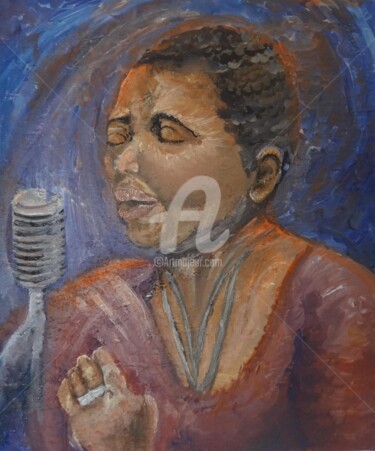 Peinture intitulée "La chanteuse" par Maier Salomé, Œuvre d'art originale