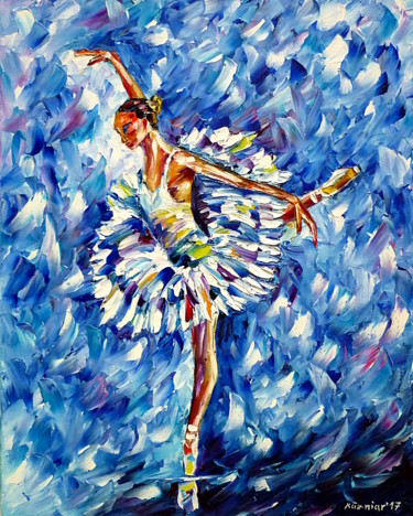 Painting titled "Ballett" by Mirek Kuzniar, Original Artwork, Oil