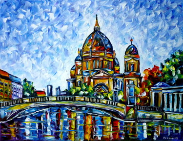 Painting titled "Berliner Dom" by Mirek Kuzniar, Original Artwork, Oil