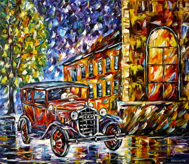 Картина под названием "Ford, 1930" - Mirek Kuzniar, Подлинное произведение искусства, Масло
