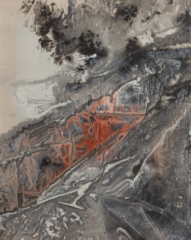 Картина под названием "Impression (grotte…" - Maïlys Girodon, Подлинное произведение искусства, Акрил Установлен на Деревянн…