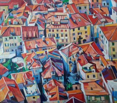 Pittura intitolato "Kotor" da Maja Djokic Mihajlovic, Opera d'arte originale, Olio