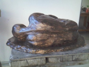 Скульптура под названием "Paura (Fear)" - Majd, Подлинное произведение искусства, Другой