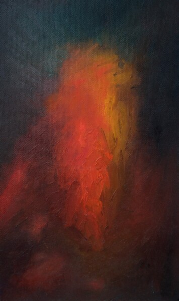 Peinture intitulée "Flame" par Maksim Abbakumovskii, Œuvre d'art originale, Huile