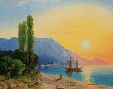 Painting titled "св.копия Айвазовски…" by Maksim Fedkin, Original Artwork, Oil