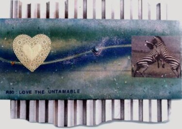 Peinture intitulée "Love the Untamable" par Mal, Œuvre d'art originale, Acrylique Monté sur Panneau de bois