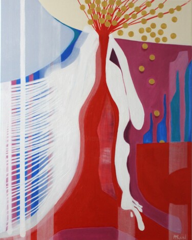 Painting titled "SOIF INSATIABLE 1" by Malgorzata Martzloff-Kowalczyk, Original Artwork, Oil