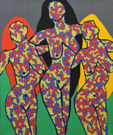 "Three Graces" başlıklı Tablo Małgorzata Wartołowicz (Margot Sophie) tarafından, Orijinal sanat, Akrilik