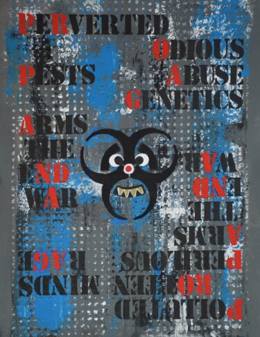 Malerei mit dem Titel "The Demon of Propag…" von Małgorzata Wartołowicz (Margot Sophie), Original-Kunstwerk, Acryl