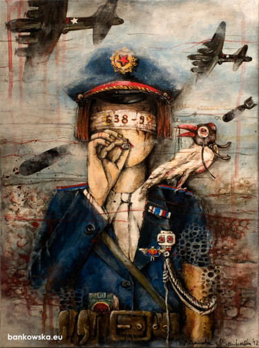 "Tempus Moriendi" başlıklı Tablo Małgorzata Bańkowska tarafından, Orijinal sanat, Akrilik