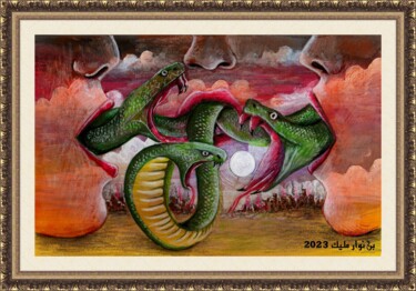 "Poisoned tongues" başlıklı Tablo Malik Bennouar tarafından, Orijinal sanat, Akrilik