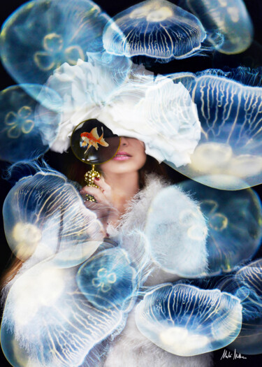 Fotografia intitolato "Lady Medusa" da Malú Matteo, Opera d'arte originale, Fotografia manipolata