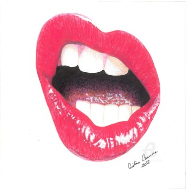 Drawing titled "Hell yeah baby  !" by Maman Aigle, Original Artwork, Marker