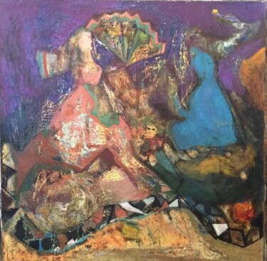 Pittura intitolato "podr" da Mammad Mustafaev, Opera d'arte originale, Acrilico Montato su Telaio per barella in legno