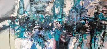 Pittura intitolato "Blue Abstract / Abs…" da Mancouto, Opera d'arte originale, Acrilico