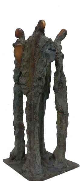 Sculpture intitulée "Sguardi individuali" par Marcello Mancuso, Œuvre d'art originale, Bronze
