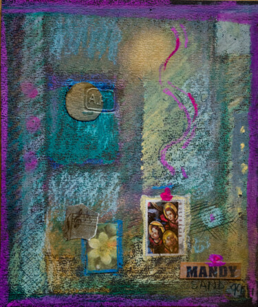 Collages titled "Stamp of  saints" by Mandy Sand, Original Artwork, Other