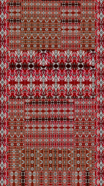 Textile Art titled "Tappeto 8" by Mangani', Original Artwork, Digital Painting