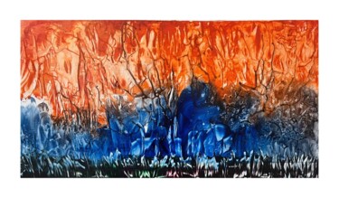 Peinture intitulée "Fire Within" par Mani Kant, Œuvre d'art originale, Acrylique