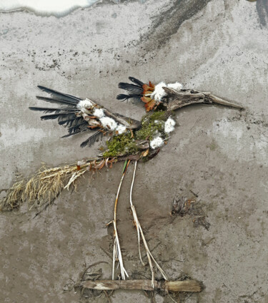 Fotografie mit dem Titel "Heron" von Mariia Kuzhelevich (Manitoart), Original-Kunstwerk, Digitale Fotografie
