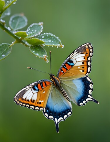 Photographie intitulée "Butterfly Bliss on…" par Mankdhani, Œuvre d'art originale, Photographie numérique