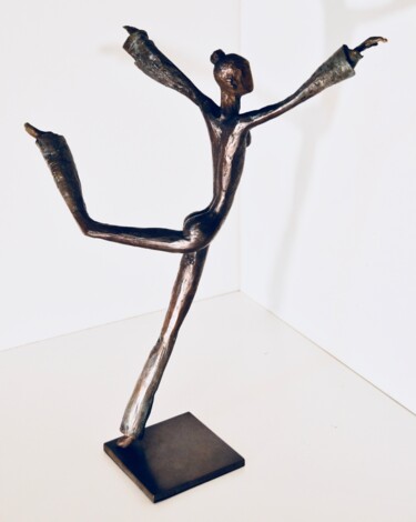 Skulptur mit dem Titel "l'Envolée" von Manoyan, Original-Kunstwerk, Bronze