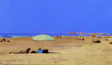 Pittura intitolato "Playa II" da Manu Reina, Opera d'arte originale, Olio