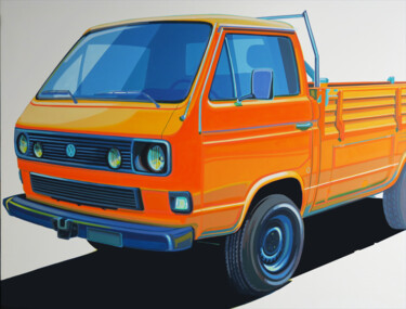 Painting titled "Vw Syncro 4x4" by Manuel Di Chiara, Original Artwork, Acrylic Mounted on Wood Stretcher frame
