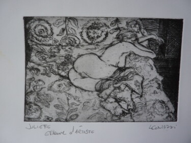 印花与版画 标题为“Juliette” 由Manuel Leonardi, 原创艺术品, 蚀刻