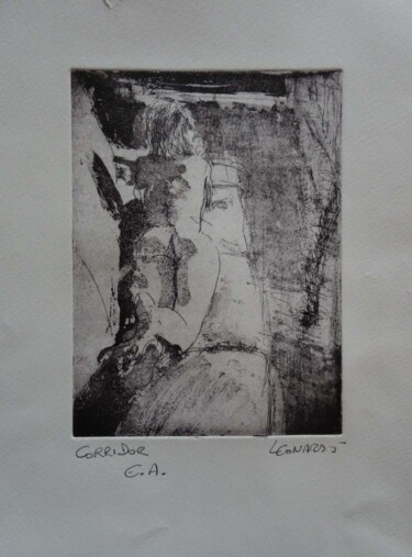 Отпечатки и Гравюры под названием "Corridor" - Manuel Leonardi, Подлинное произведение искусства, Травление