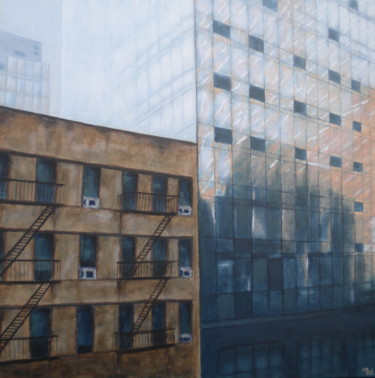 Pintura titulada "Contrast in NY" por Manuela Limacher, Obra de arte original, Acrílico