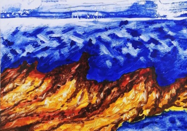 Incisioni, stampe intitolato "Charlatan" da Michael E. Voss, Opera d'arte originale, Monotipo