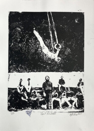 Incisioni, stampe intitolato "Beat Hinsdale" da Michael E. Voss, Opera d'arte originale, Litografia