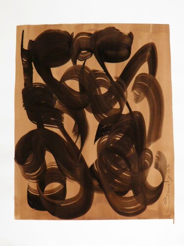 제목이 "Untitled N° 708"인 그림 Marc Bulyss로, 원작, 잉크