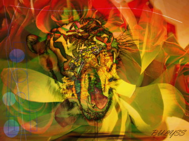 Arts numériques intitulée "Vanilla Jaguar" par Marc Bulyss, Œuvre d'art originale, Peinture numérique
