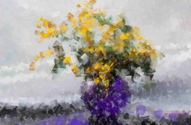 Digital Arts titled "Mimosa" by Marc Bulyss, Original Artwork, Digital Painting