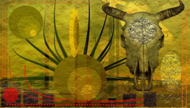 Digital Arts titled "Black Sun" by Marc Bulyss, Original Artwork, Digital Painting