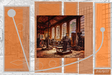 Arte digitale intitolato "Manufacture" da Marc Bulyss, Opera d'arte originale, Pittura digitale
