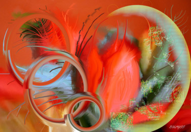 Digital Arts titled "Four saison" by Marc Bulyss, Original Artwork, Digital Painting