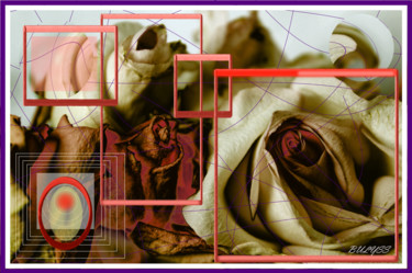 Digital Arts titled "Roses" by Marc Bulyss, Original Artwork, Digital Painting