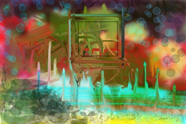 "Green Rain" başlıklı Dijital Sanat Marc Bulyss tarafından, Orijinal sanat, Dijital Resim